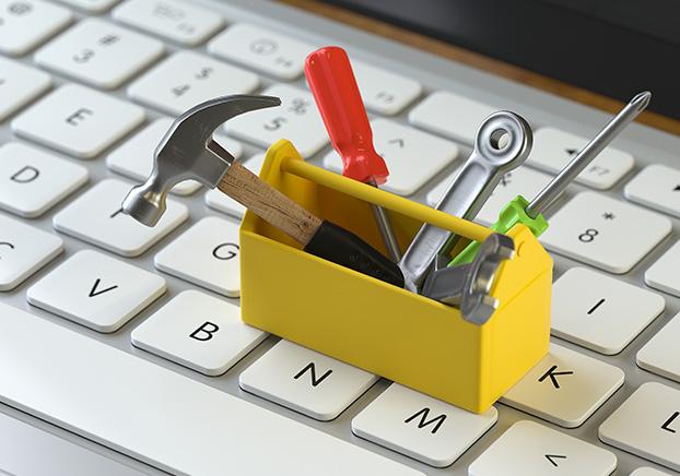 keyboard with toolbox